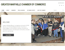 Tablet Screenshot of maryvillechamber.com